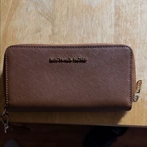 Michael Kors Tan Saffiano Leather Wallet